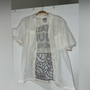 ZARA button down
